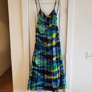 Beautiful tie dye Calvin Klein pleated dress